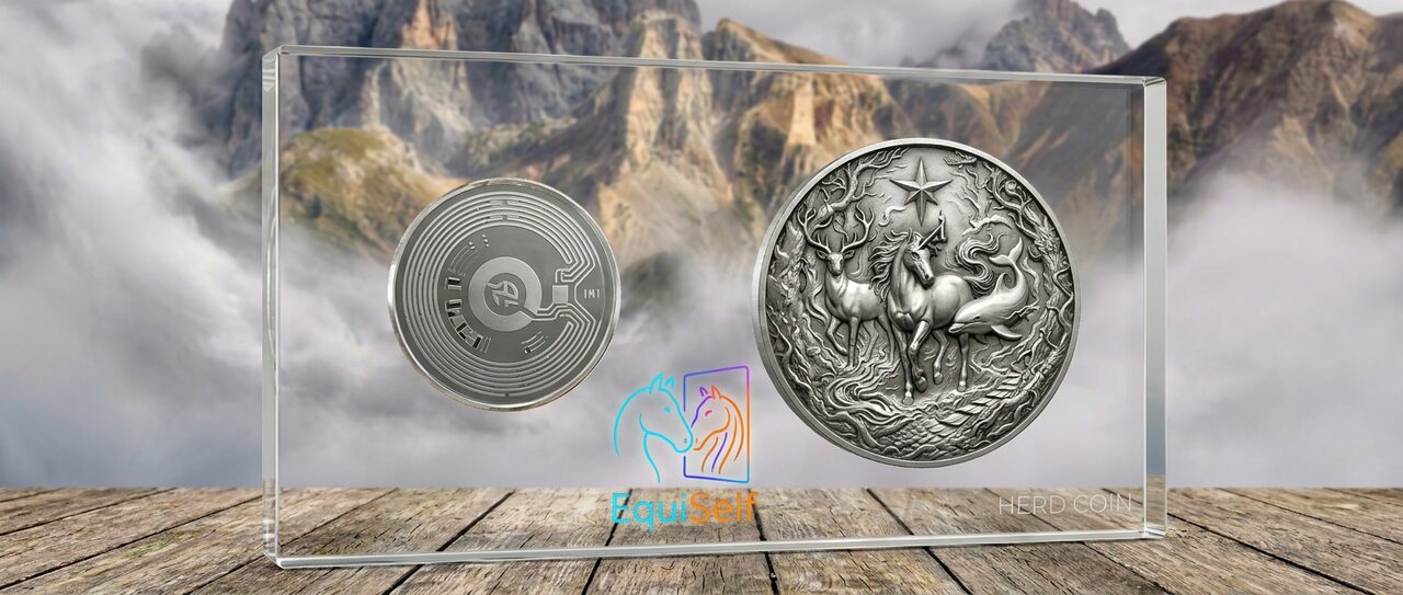 The EQUISELF Herd Coin — an NFT artwork bound to a physical NFC-chipped keepsake